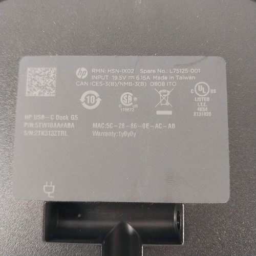 HP USB-C Dock G5 Laptop Docking Station 5TW10AA - Picture 8 of 12