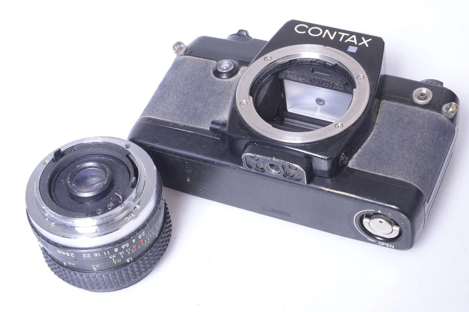 ✅ CÂMERA CONTEX, 'YASHICA' 137 MD QUARTZO SLR 35MM. LENTE SUN 28MM. - Imagem 3 de 4