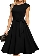Women'S Cocktail Dresses, Formal Wedding Guest Church Modest Tea Party Prom Dres
