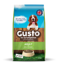 Gusto Adult Dry Dog Food - 12kg 2.11 per kilo