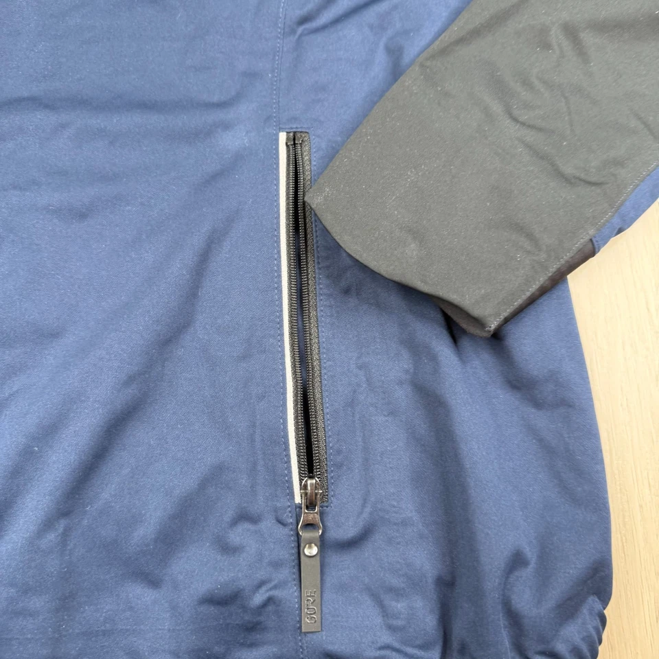 Chaqueta de ciclismo Gore Wear para hombre azul cremallera completa cuello alto Gore Tex talla M Foto 4 de 4