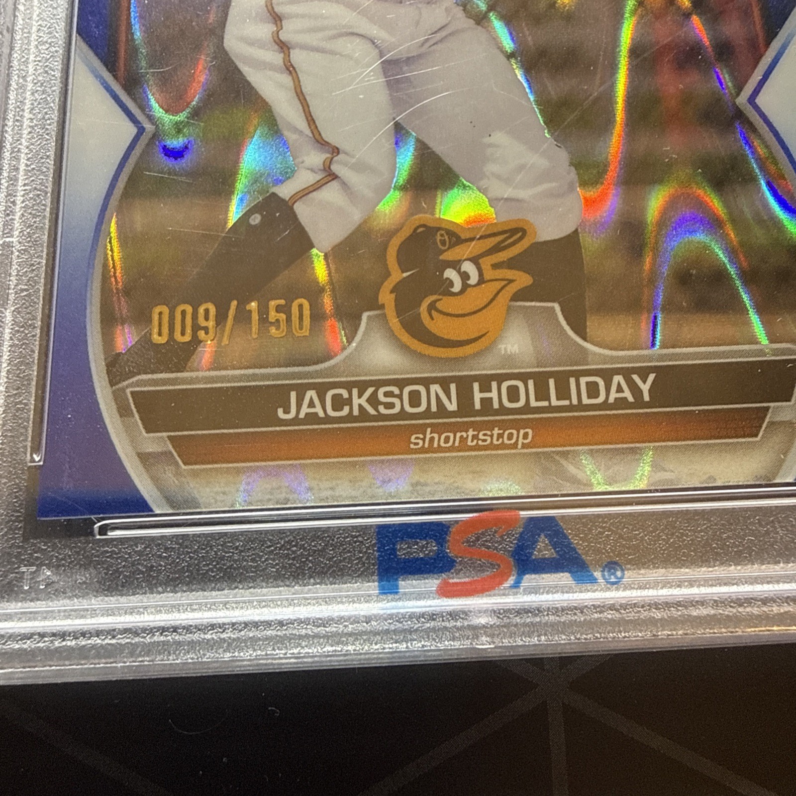 2023 Bowman - Chrome Jackson Holliday #BCP-20 Blue RayWave Refractor /150 view 3