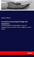 Nathan Williams | An Enquiry Concerning The Design And Importance | Taschenbuch