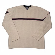 Aeropostale Men's Large Vintage Beige Crewneck Sweater