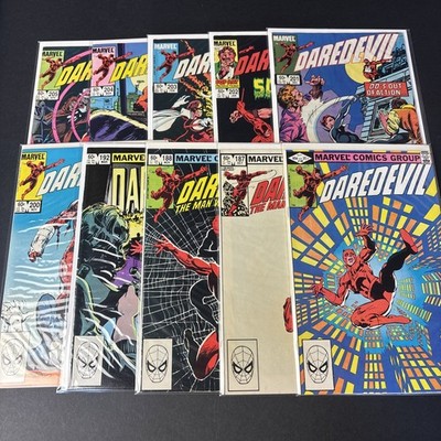 Daredevil #186-188 192 200-205, Marvel Comics, 10 Issues, 1982/83, VF
