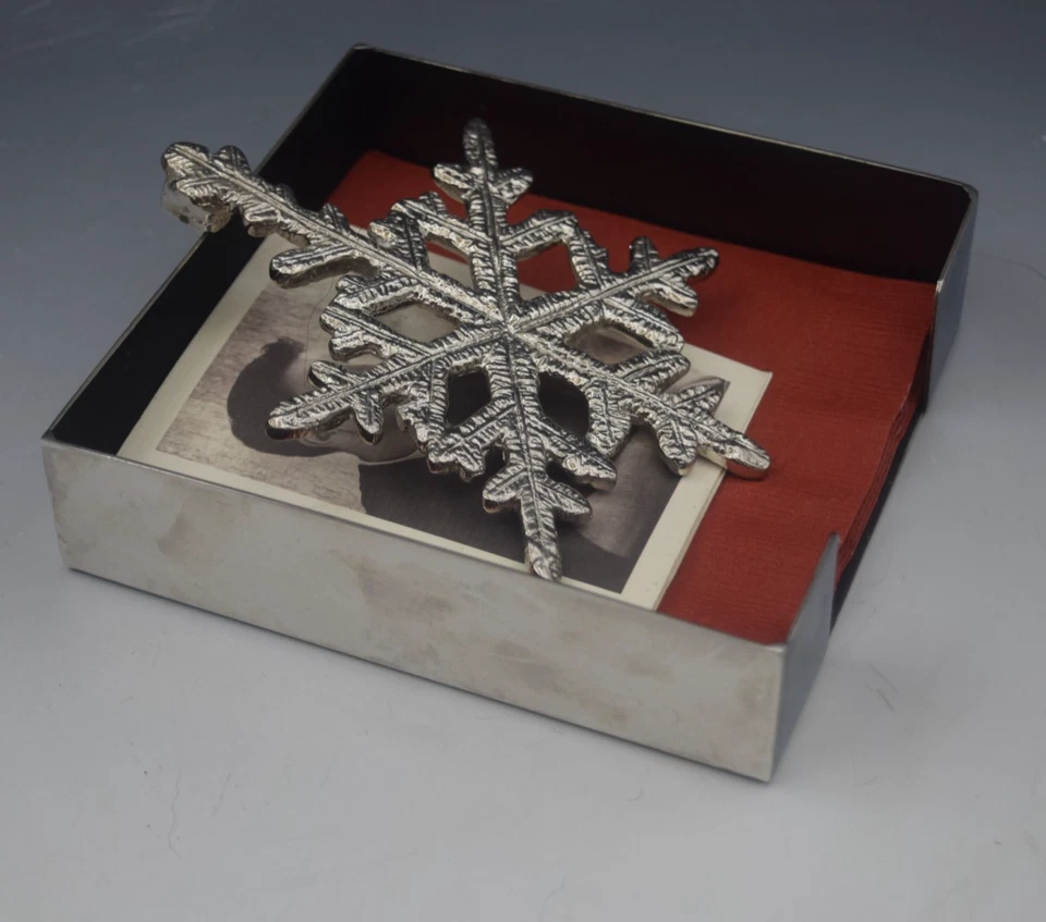 SOPORTE SERVILLETERO COPO DE NIEVE DE ACERO INOXIDABLE FIRMADO POR MICHAEL ARAM Foto 2 de 4