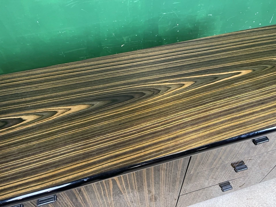 Battistelli Sideboard Storage Cabinet Macassar Veneer Italian Made - Image 4 of 4