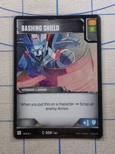 WOTC Transformers TCG Wave 2 - Bashing Shield C 008 / 081 - Upgrade - Armor