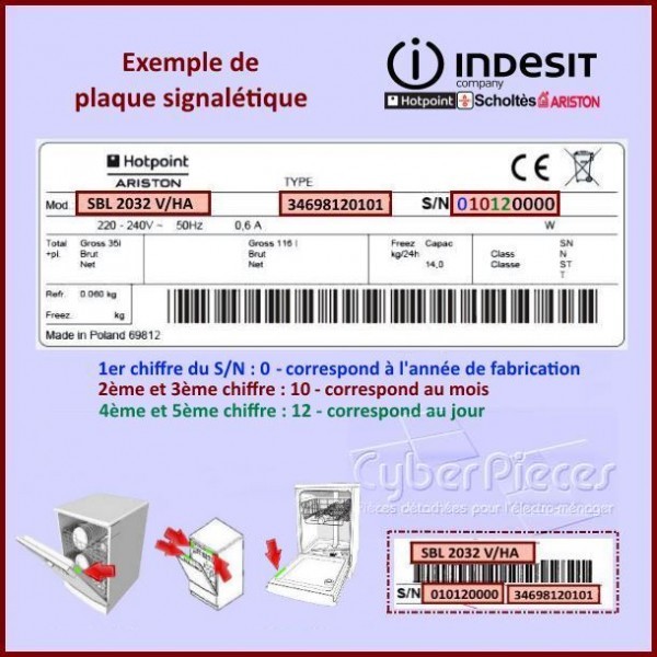 Programmateur Copreci TD010069 Indesit C00090761 minuteur de rechange - 2