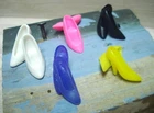 Vtg Barbie 80s Clone Superstar Doll Shoe Lot HK CT Closed Toe High Heels 5pr #22