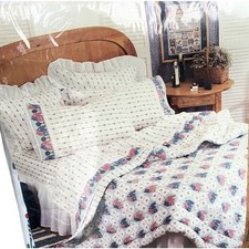 Juego de cama doble vintage años 80 90 campo 4 piezas floral cottagecore casa árbol