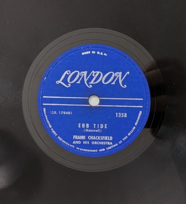 Frank Chacksfield Ebb Tide / Waltzing Bugle Boy 78 RPM E-                     4f