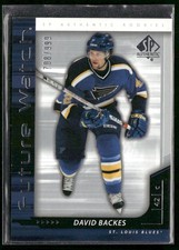 2006-07 SP Authentic David Backes Future Watch RC /999 #218 St. Louis Blues