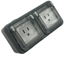 LEGRAND DOUBLE SOCKET ARTEOR 572117 14W44 BLANC WHITE 69690 15A/127V 8mm 🎯