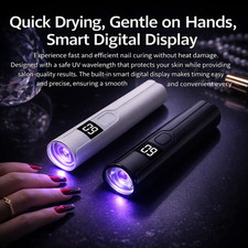 Mini UV LED Nail Lamp Rechargeable Fast Dry Nail Dryer Portable