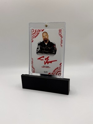 2026 David Tank Abbott Autographed Card Slaps Collection Red LiveSigned NO COA