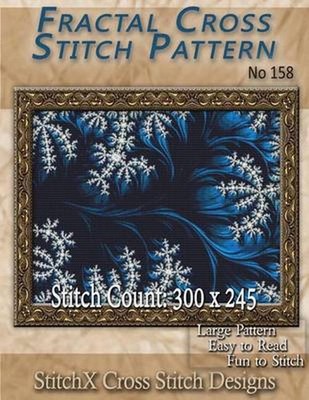 Fractal Cross Stitch Pattern No. 158 by Tracy Warrington (English) Paperback Boo