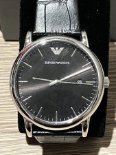 Emporio Armani Ar-2500 Analog Quartz Men Leather Watch Vintage 932212740