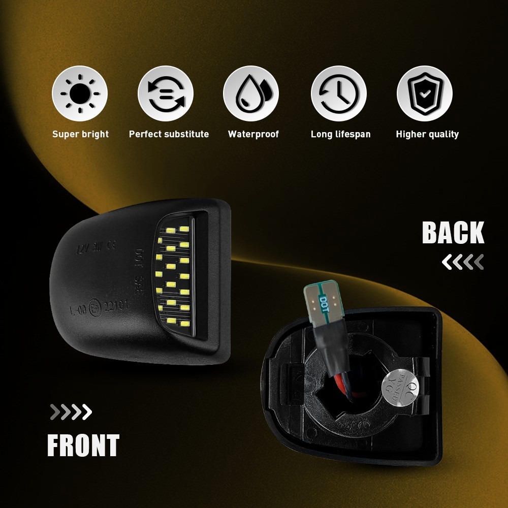 Bright White LED Tag License Plate Light For 1999-2013 Silverado Sierra 1-10Set