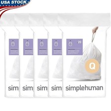 Durable Trash Liners W/ Drawstring Handles Quick Dispense Fresh Scent 100 Count