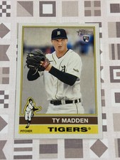 2025 Topps Heritage Ty Madden Rookie #162 Detroit Tigers (E)