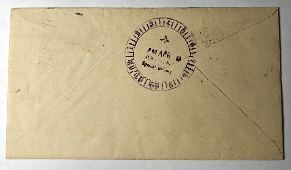 1930 Salem MA Special Delivery Cover Scott 688 Block 6 Mass Bay Tercentenary FDC - Image 2 of 2