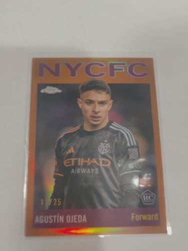 Agustin Ojeda [Orange Refractor] #64T-9 2024 Topps Chrome MLS 1964 Football card