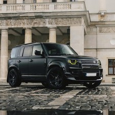 Pair RGB LED Headlight For Land Rover Defender 90/110/130 2020-2025 Head Lamps