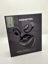 Monster Open Touch Pro 100, Open Ear Headphones Touch Screen Earbuds, Bluetooth