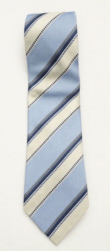 Geoffrey Beene Mens Light Blue Silk Neck Tie