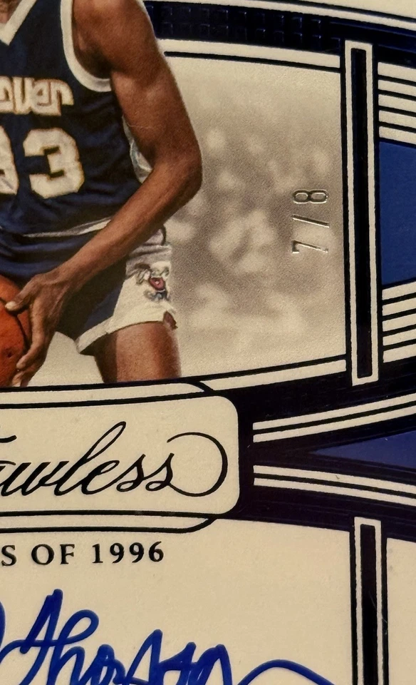 2022-23 Panini Flawless Enshrined Signatures David Thompson #ES-DVT Blue /8 (AU) - Image 2 of 3