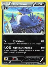 Honchkrow 52/119 Phantom Forces Pokemon NM