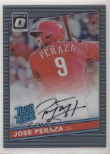 2016 Panini Donruss Optic Carolina Blue 4/5 Jose Peraza #86-JP Auto z1r