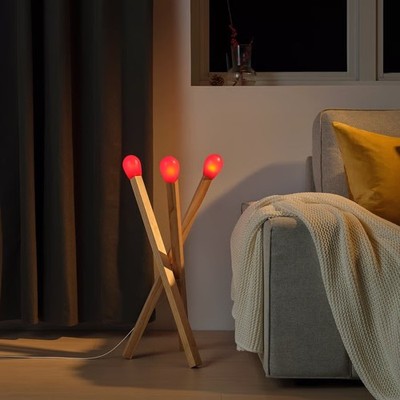 IKEA STRÅLA マッチ棒 ランプ IKEA Strala Matchstick Floor Lamp | eBay