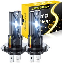 pair H7 LED Headlight KIT Combo Bulbs High Low Beam Super Bright White