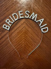 Sliver Bridesmaid Headband with Gems for Wedding Hair Accessories