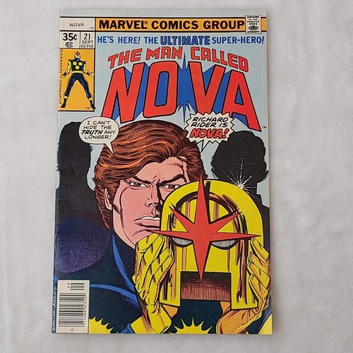 Nova 21 Marvel Comics 1978 Edicola FN/VF 7.0 Rivelazione Identità 1° Cometa Cameo - Foto 11 di 16