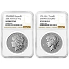 Presale - 2pc Set – 2026-P $1 Reverse Proof Morgan and Peace Silver Dollar