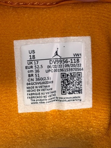 Nike Air Jordan 2 Retro Low Uomo Taglia 18 - Foto 4 di 6