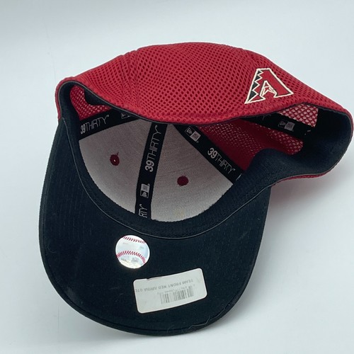 ARIZONA DIAMONDBACKS Hat Cap NEW ERA 39THIRTY Black Red Flex Fit MLB Med-Large - Picture 8 of 9
