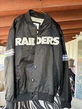 Las Vegas Raiders Men's Satin Full-Snap Jacket NFL Starter, Size L