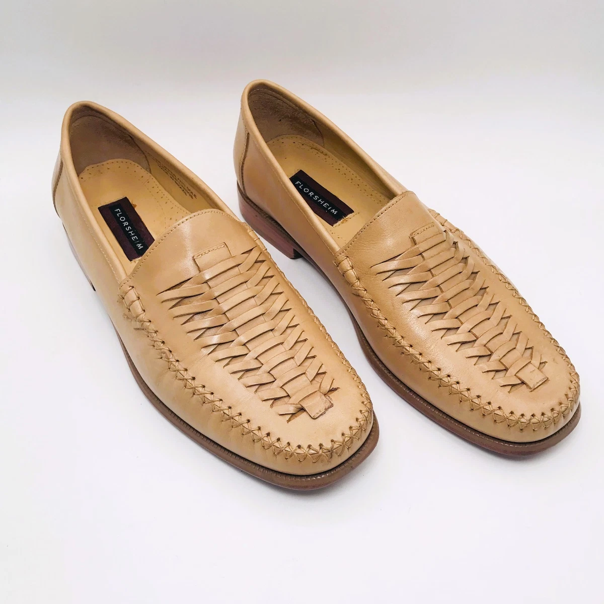 Vintage Florsheim Lugano Weave Loafers sz 12 3E Vintage Florsheim Loafers - Etsy main image 2