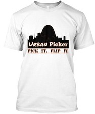 Urban Picker Pick it Flip Tee T-Shirt Made in the USA Size S to 5XL