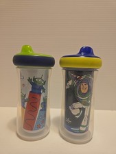 Disney/Pixar Buzz Lightyear 9oz Sippy Cups Lot Of Two