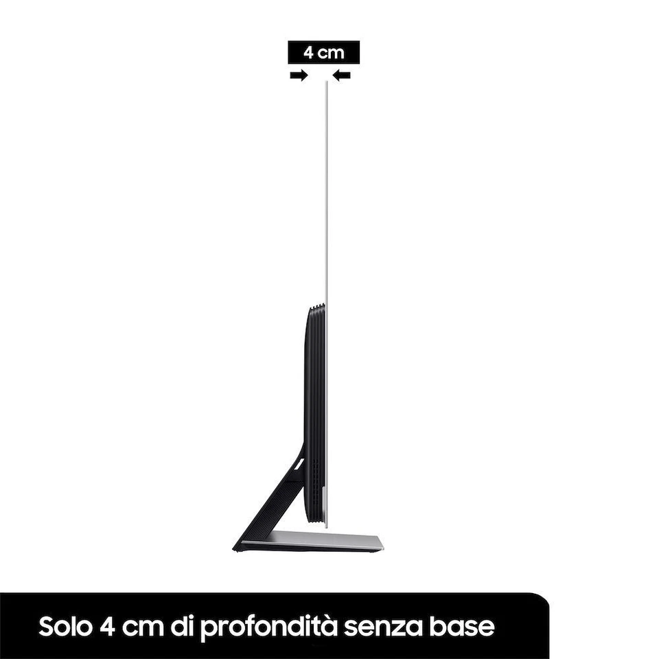 TV 55" SAMSUNG QE55S95BAT OLED 4K ULTRA HD SMART WIFI 4600 PQI HDMI SILVER NO 8K - Immagine 3 di 4