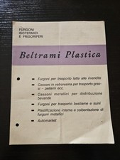 Rara Brochure D'epoca Allestimenti Beltrami Furgoni Isotermici E Frigoriferi