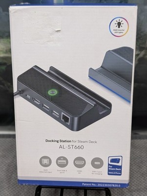 Docking Station for Steam Deck, 5-in-1 Hub Steam Deck Dock Stand with 4K RJ45