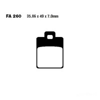 Bremsbelag BremsbeläGe EBC SFA260 Vorne FüR Vespa LX 150 3V Ie Bj. 2012-2013
