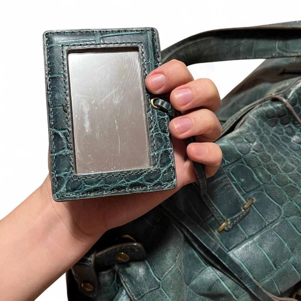 Dark Green Alligator Crocodile Leather Tote Bag by Kooba Travel Bag - Image 4 of 4