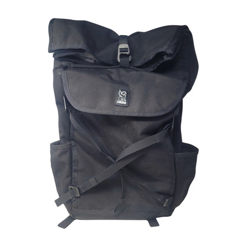 Chrome Industries Black Roll-Top Backpack Messenger Urban Commuter Bag